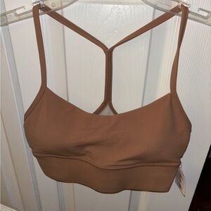 Lululemon Flow Y Nulu Long Line Sports Bra Dusty Clay (6)